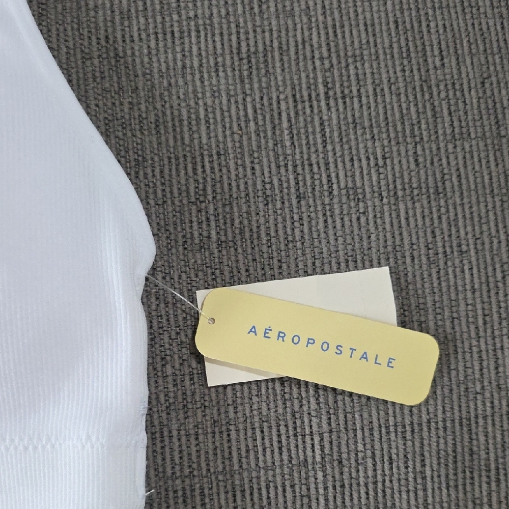Aeropostale White Bralette With Spaghetti Straps, Seamless, Size Med, NWT - Picture 3 of 15